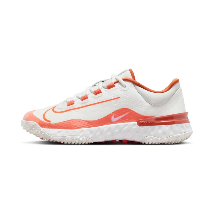 Nike Alpha Huarache Elite 4 Turf Summit White Light Wild Mango Vintage Coral Hyper Crimson (FD2746-101)