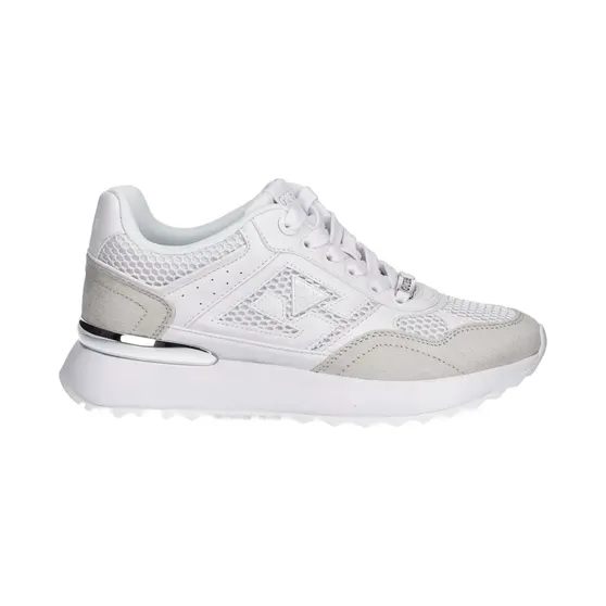 Guess Usa met plateauzool en mesh vlakken “White” (FLTKORELE12)
