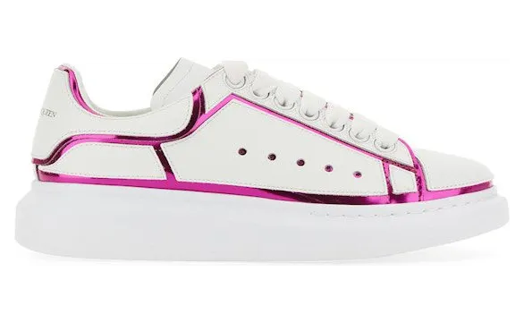 Alexander McQueen Oversized White Printer Pink Trim (708750WICGG9993)
