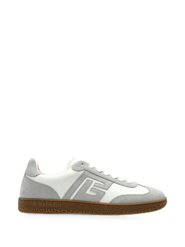 Balmain Swan leren with logo-patch – White (HN1VI735LBEW)