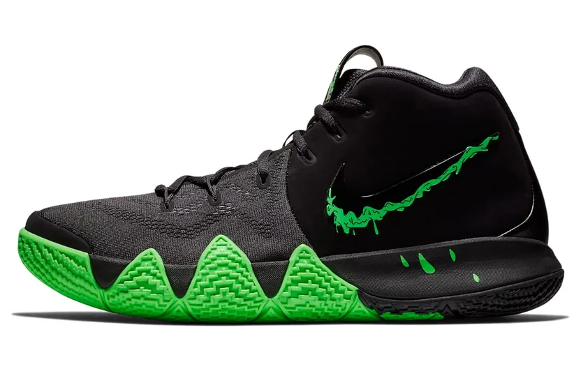 Nike Kyrie 4 “Halloween – BLACK / RAGE GREEN” (943806-012)