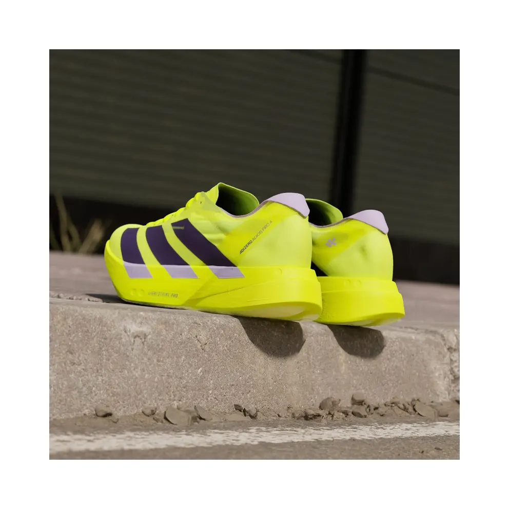 Adidas Adizero Adios Pro 4 Solar Yellow / Aurora Plum / Powder Plum (JP6623)