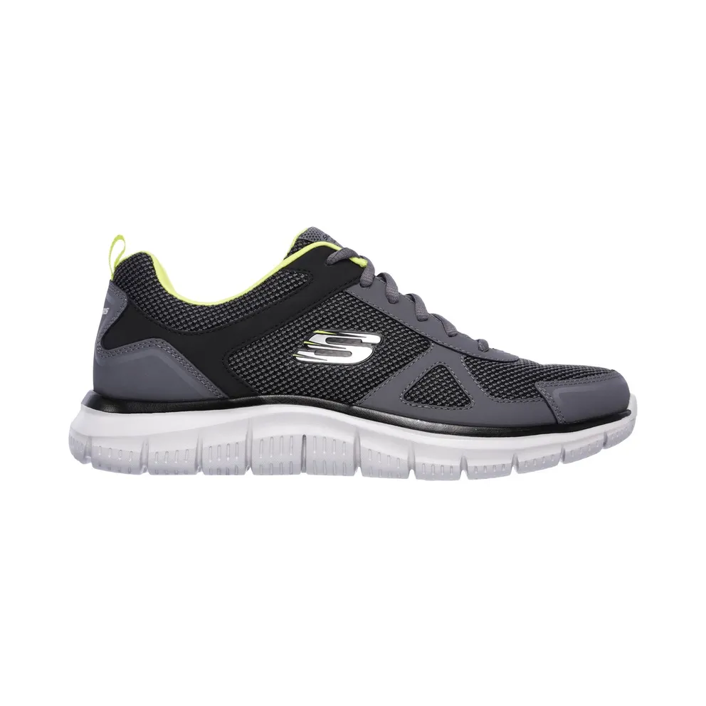 Skechers Track – Bucolo Sneaker Houtskool/Limoen
