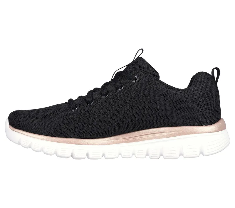 Skechers Graceful – Get Connected Sneaker Black/Gold