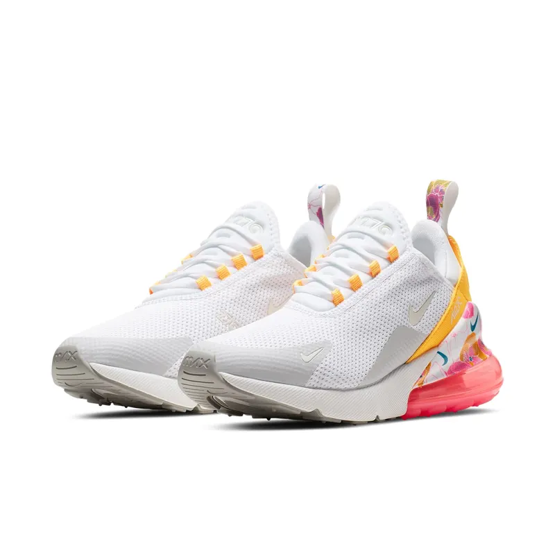 Nike Air Max 270 SE Floral (W) White/Summit White-Metallic Silver (AR0499-101)