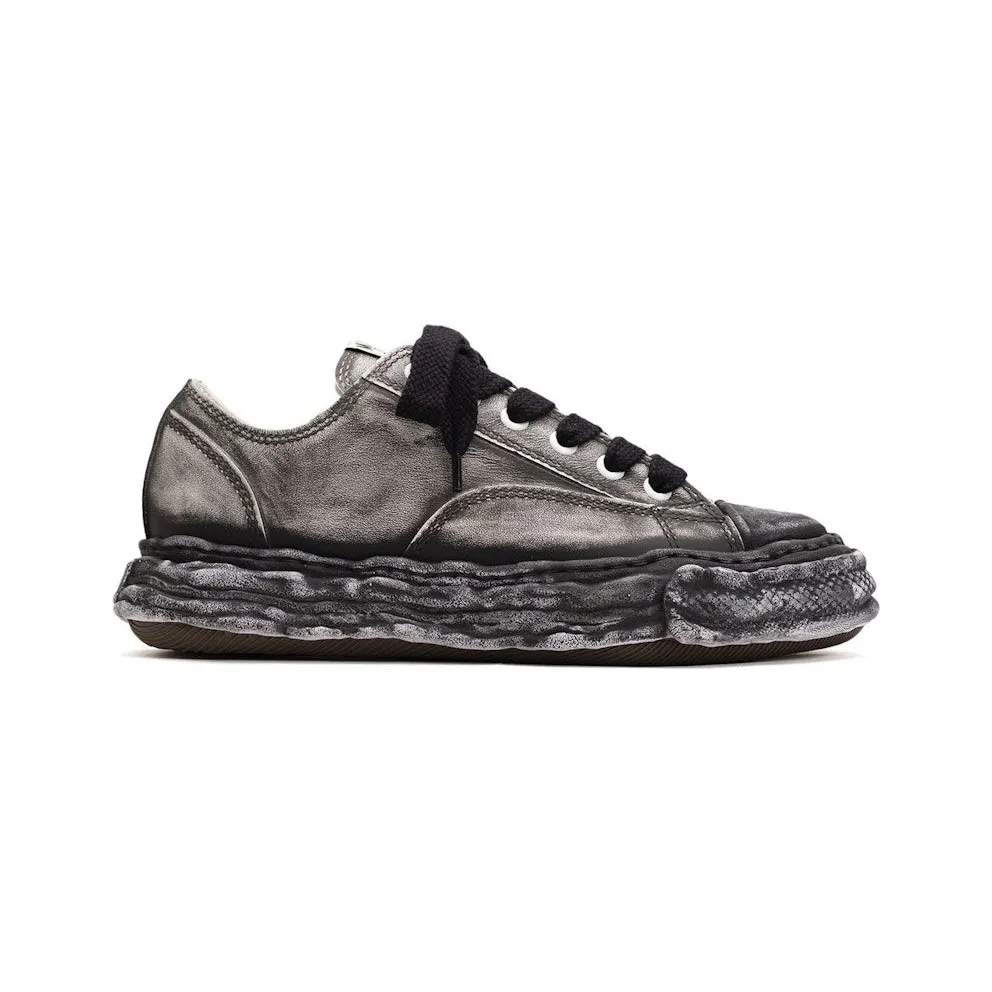 Maison Mihara Yasuhiro Peterson 23 OG Sole Faded Leather Low Black (A14FW722-BLK)