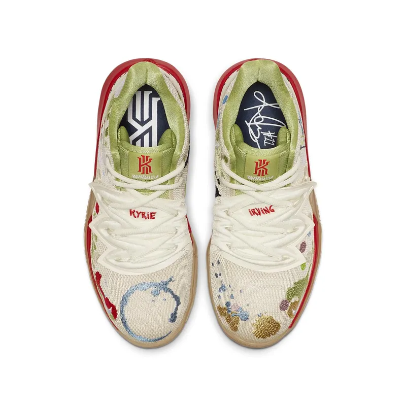 Nike Kyrie 5 Bandulu (GS) Light Bone/Green-Red (CQ4326-100)