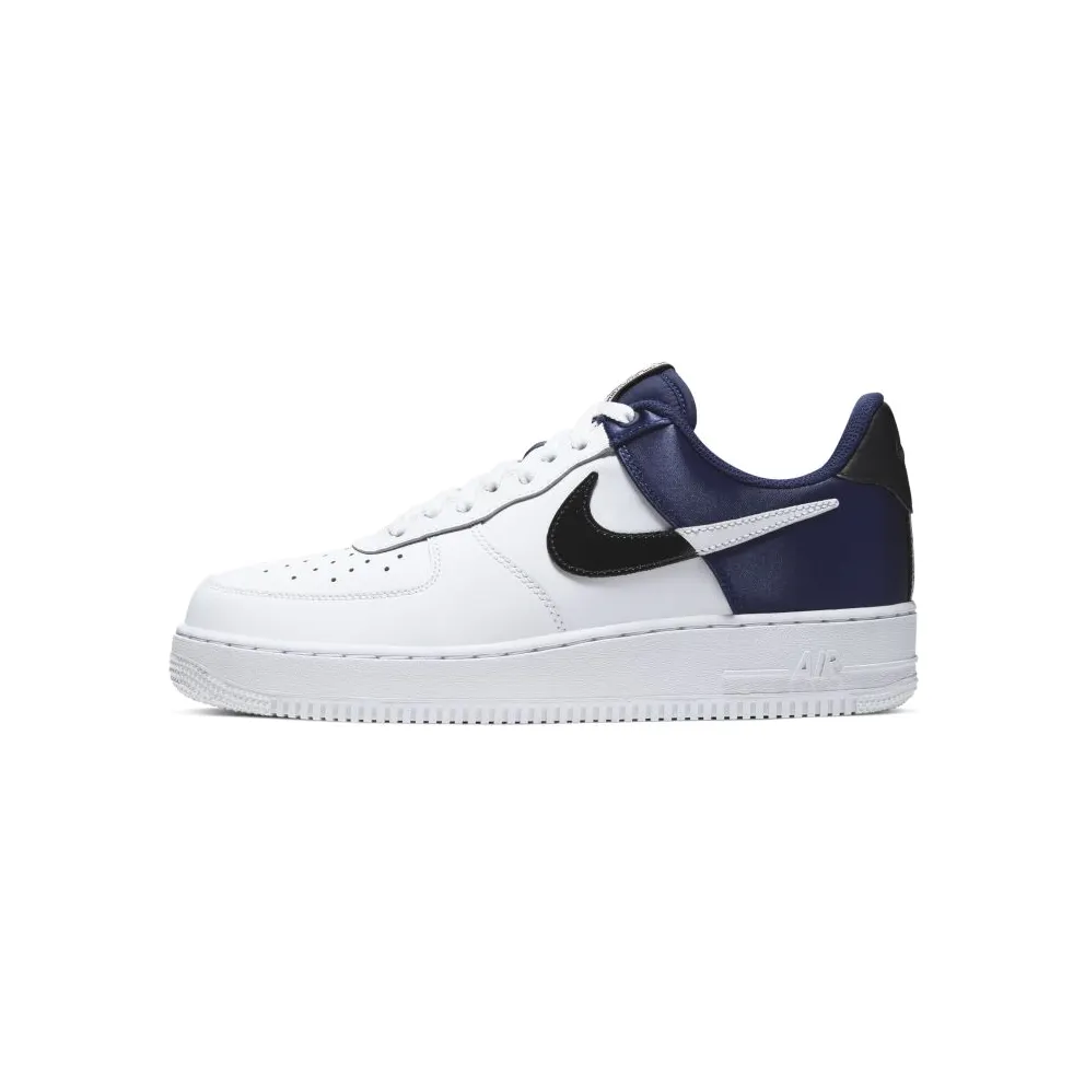 Nike Air Force 1 ’07 LV8 Midnight Navy Satin Midnight Navy/White/Black (BQ4420-400)