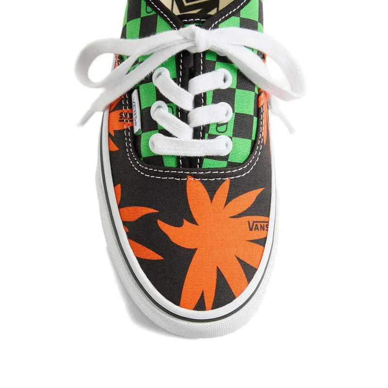 Vans X Valentino X Vans Low-top Fabric “Green/Orange” (7W0S0ND8XWF BAL)