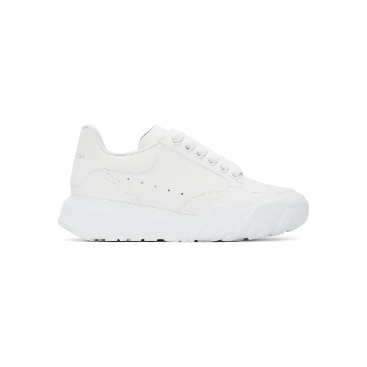 Alexander McQueen White Court Trainer Sneakers (633915WIA98)