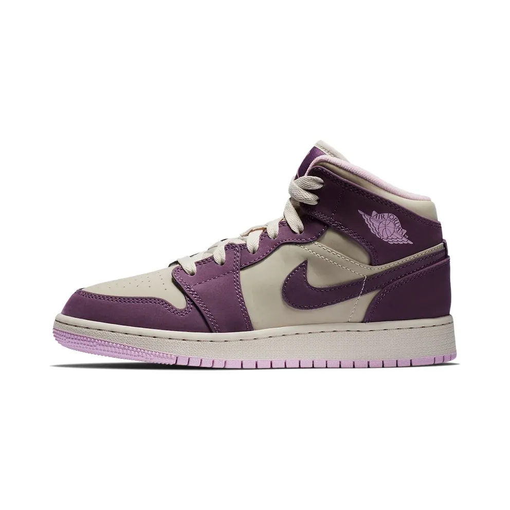 Jordan 1 Mid Pro Purple Desert Sand (GS)