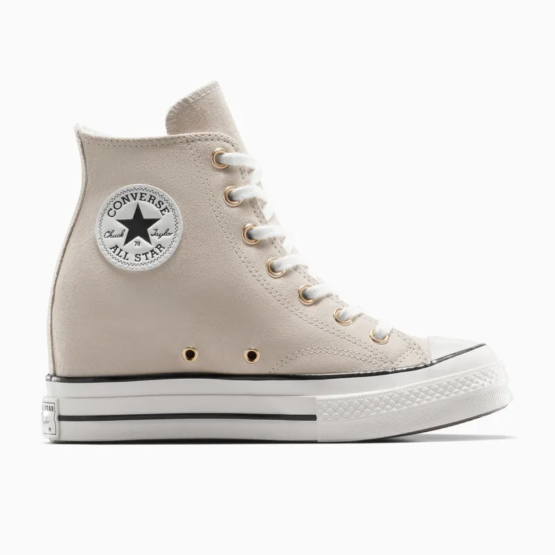 Converse Chuck 70 Wedge Platform Suede Warm Clay/Egret/Black (A13833C)
