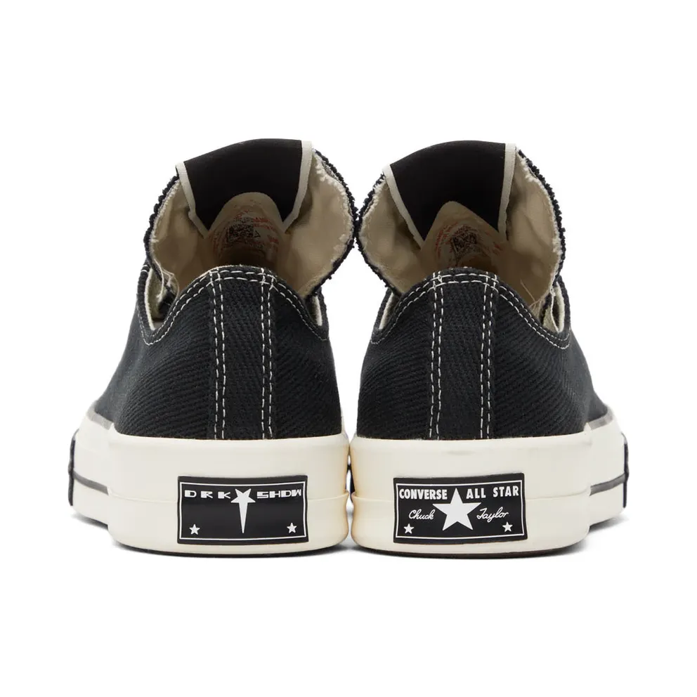 Rick Owens Drkshdw Black Converse Edition Drkstar Lo (DC02AX727 CTDR2)