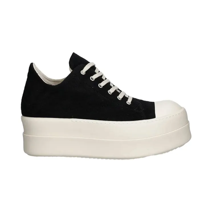 Rick Owens DRKSHDW Double Bumper Low Black Milk Fleece (DU02E7832-BMO-71645)
