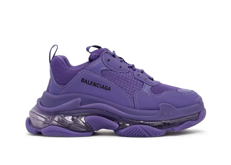 Balenciaga Triple S Clear Sole Deep Purple (541624W2GA16910)
