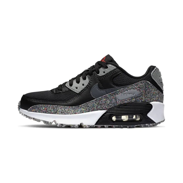 Nike Air Max 90 SE GS ‘Space Hippie’ “Black / Light Smoke Grey / White / Smoke Grey” (CQ9909-001)