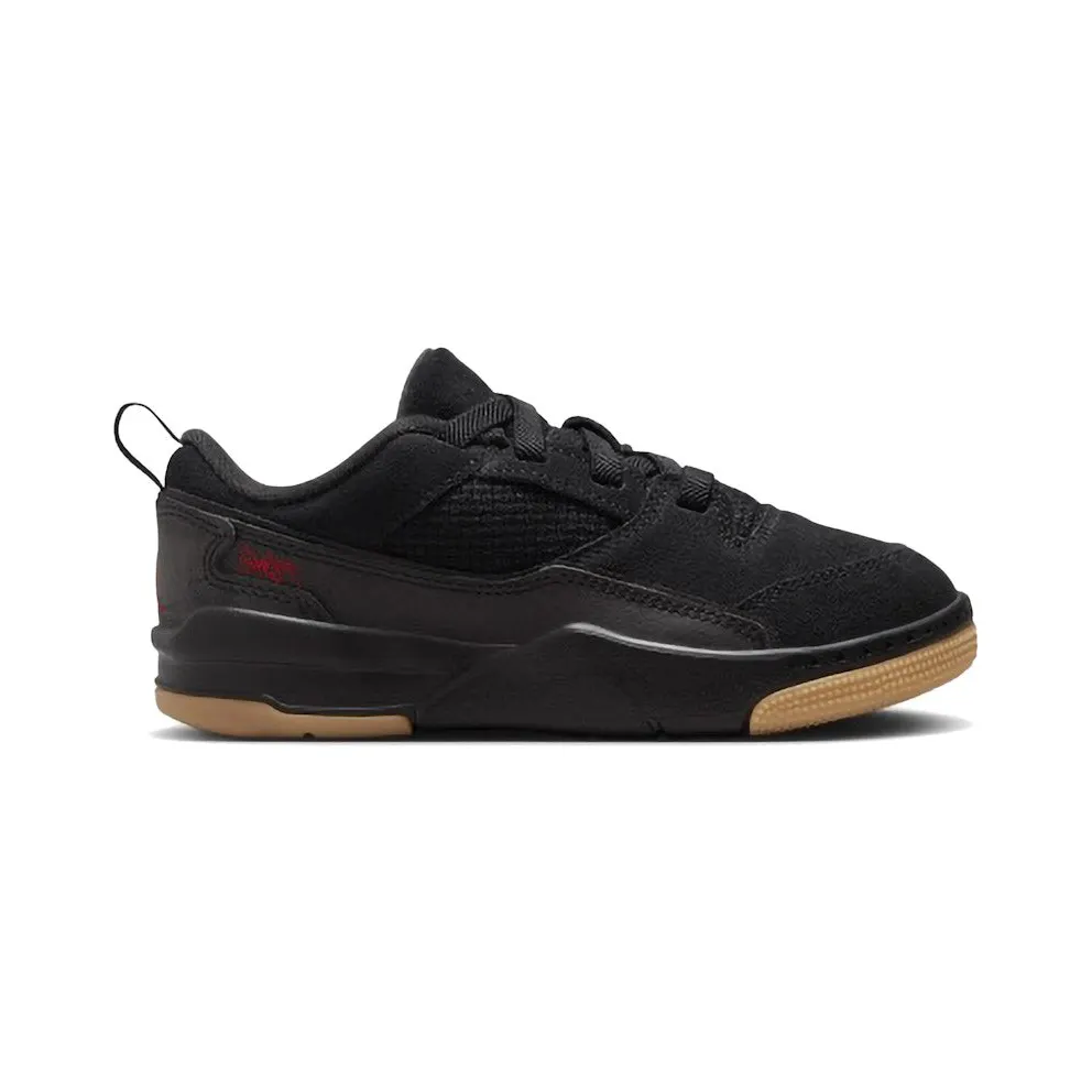 Jordan Flight Court Black Gum Medium Brown Varsity Red (HF3332-001)