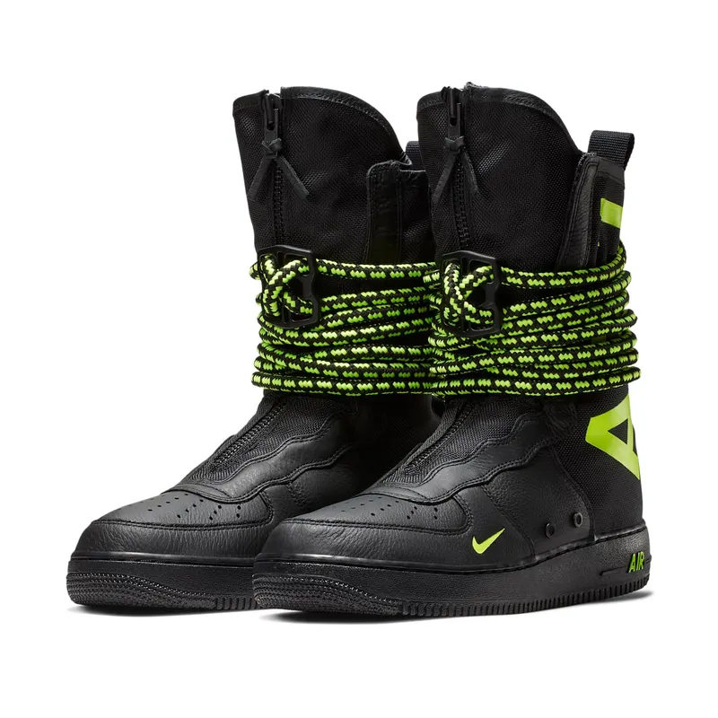 Nike SF Air Force 1 High Black Volt Black/Black-Volt (AA1128-003)