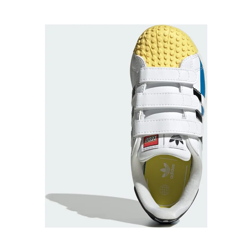 adidas Superstar x LEGO® Kids Cloud White / Core Black / Bright Blue (IF2911)