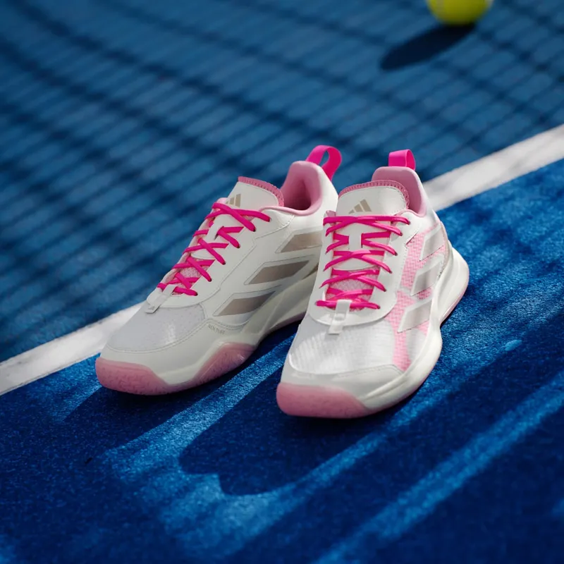 Adidas Avaflash Low Tennis Core White / Silver Metallic / Lucid Pink (JP9741)