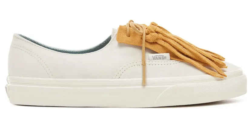VANS Suède Authentic Fringe Schoenen (Wit)