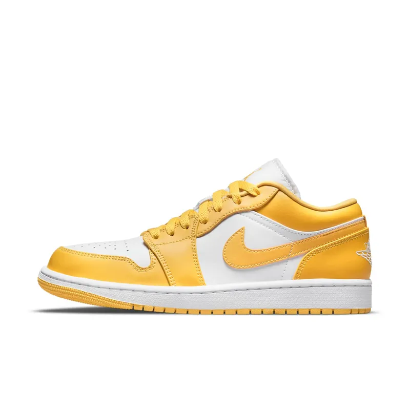 Jordan 1 Low Pollen – “White / Univeristy Gold / White” (553558-171)