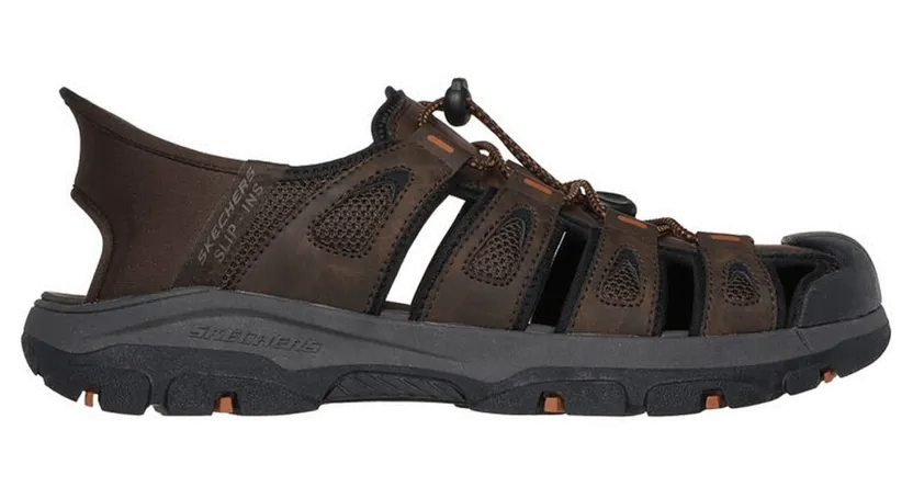 Skechers – Slip-Ins: Relaxed Fit Sandals – Men – Sport – Brown (205187CHOC)
