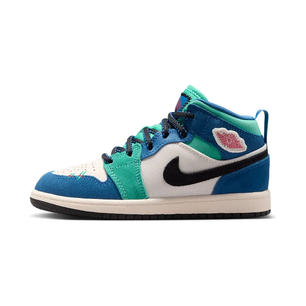 Air Jordan 1 Chalk/True Blue/Kinetic Green/University Red (IO2056-100)