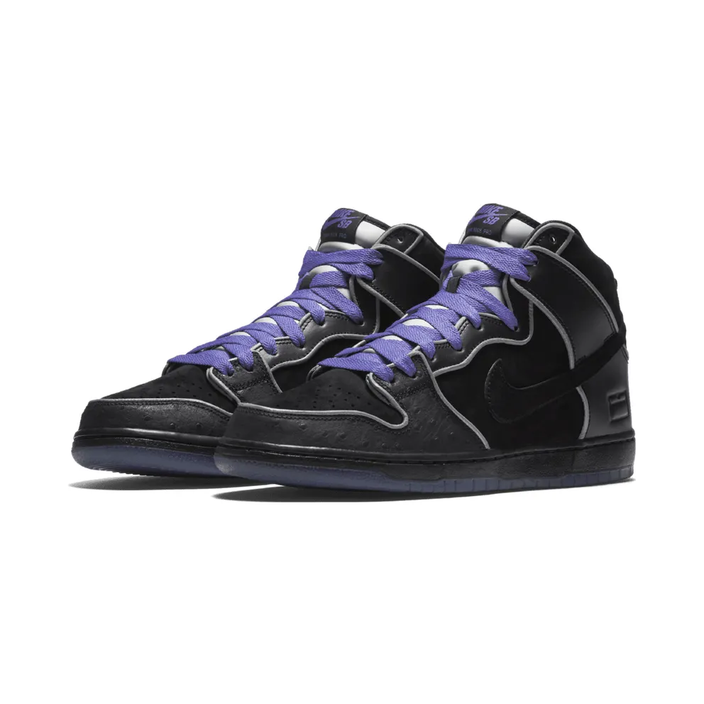 Nike Dunk SB High Black Purple Box Black/Black-White-Purple Haze (833456-002)