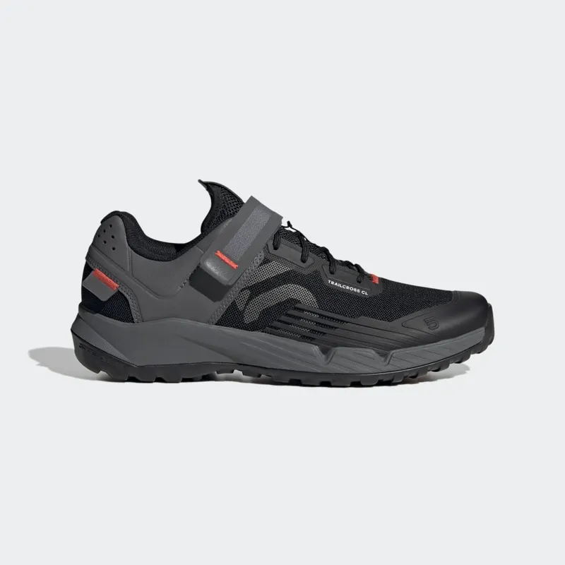 Adidas 5.10 TRAILCROSS CLIP-IN MOUNTAIN BIKING SHOES Core Black / Grey Three / Red (HP9926)