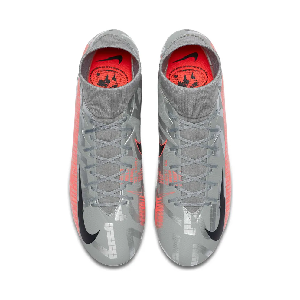 Nike Mercurial Superfly 7 Academy MG Metallic Grey Crimson (AT7946-906)