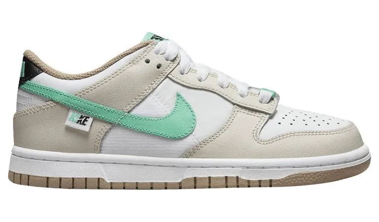 Nike Dunk Low Split Seam White Tan Mint (DX6063-131)