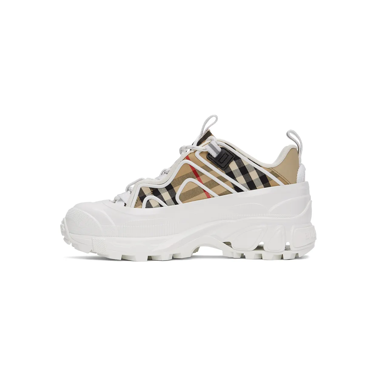 Burberry White & Beige Check Arthur Sneakers (8039440) (3)