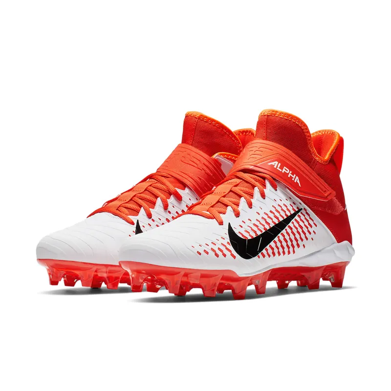 Nike Alpha Menace Pro 2 Mid White Team Orange White/Team Orange/Total Orange (AQ3209-107)