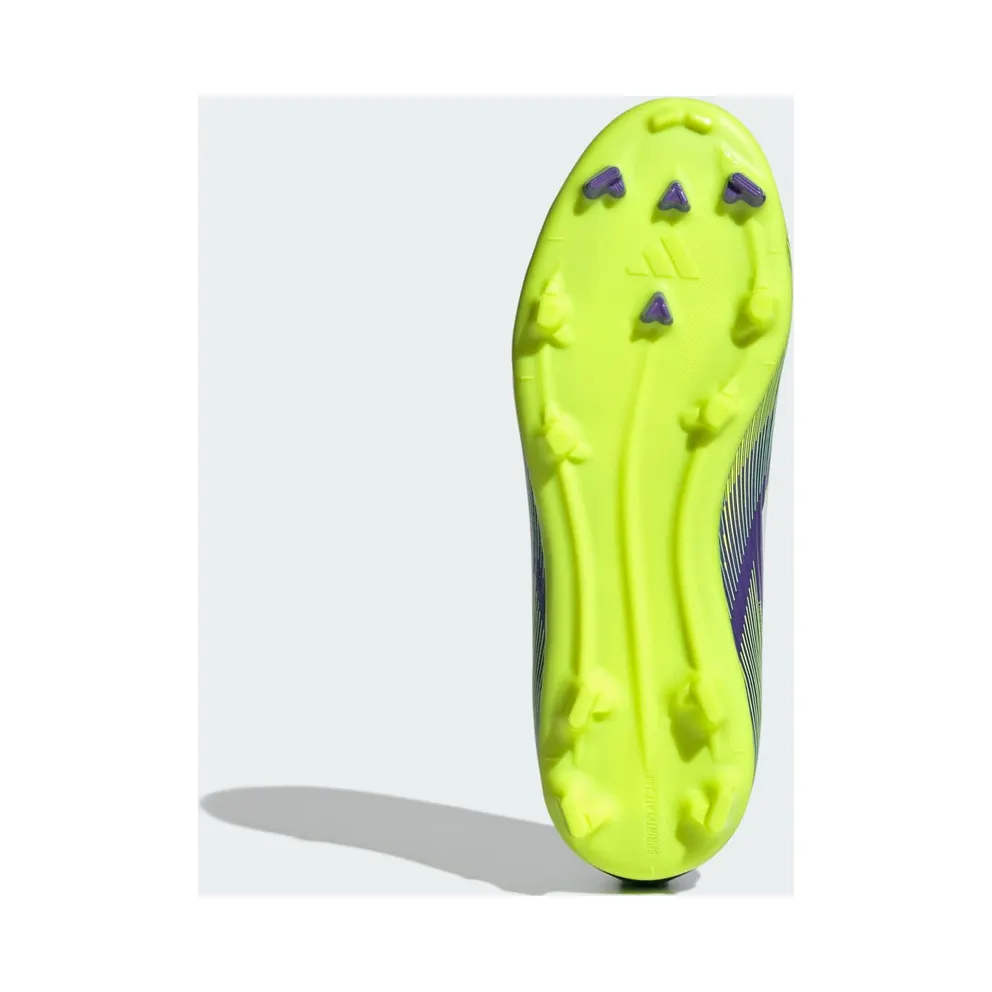 adidas F50 League Laceless FG/MG Purple Rush Cloud White Lucid Lemon (JH7743)