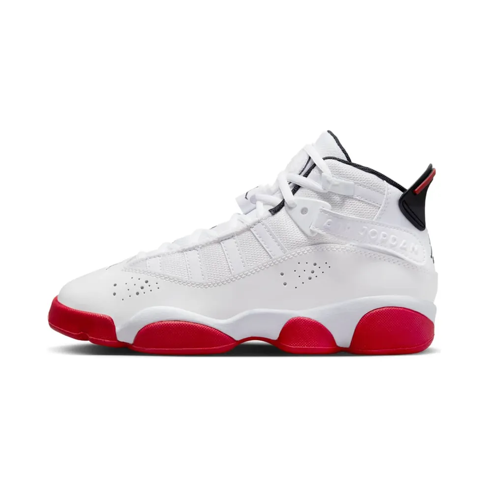 Jordan 6 Rings GS “White University Red” (323419-160)