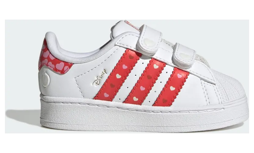 ADIDAS DISNEY SUPERSTAR LED LIGHTS COMFORT CLOSURE-SCHOENEN Core Black / Bright Red / Cloud White (KK1294)
