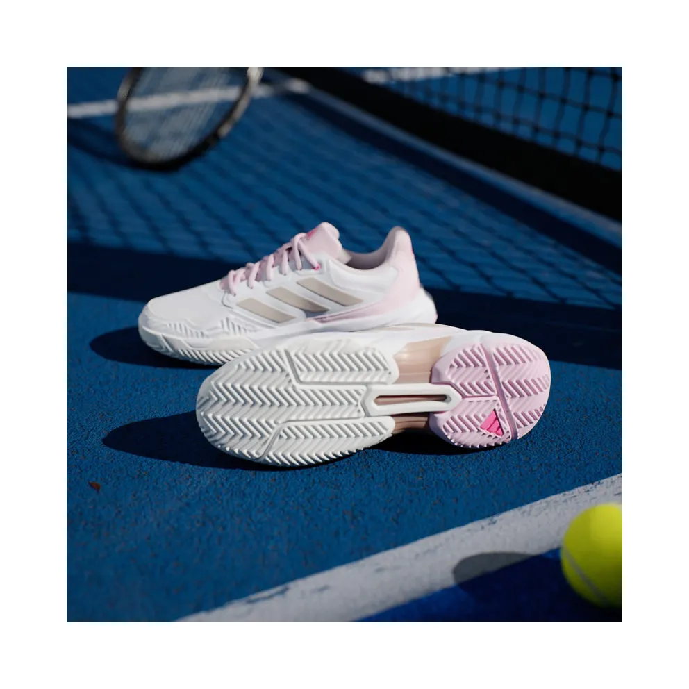 Adidas Courtjam Control 3 Tennis Cloud White / Silver Metallic / Lucid Pink (JP9739)