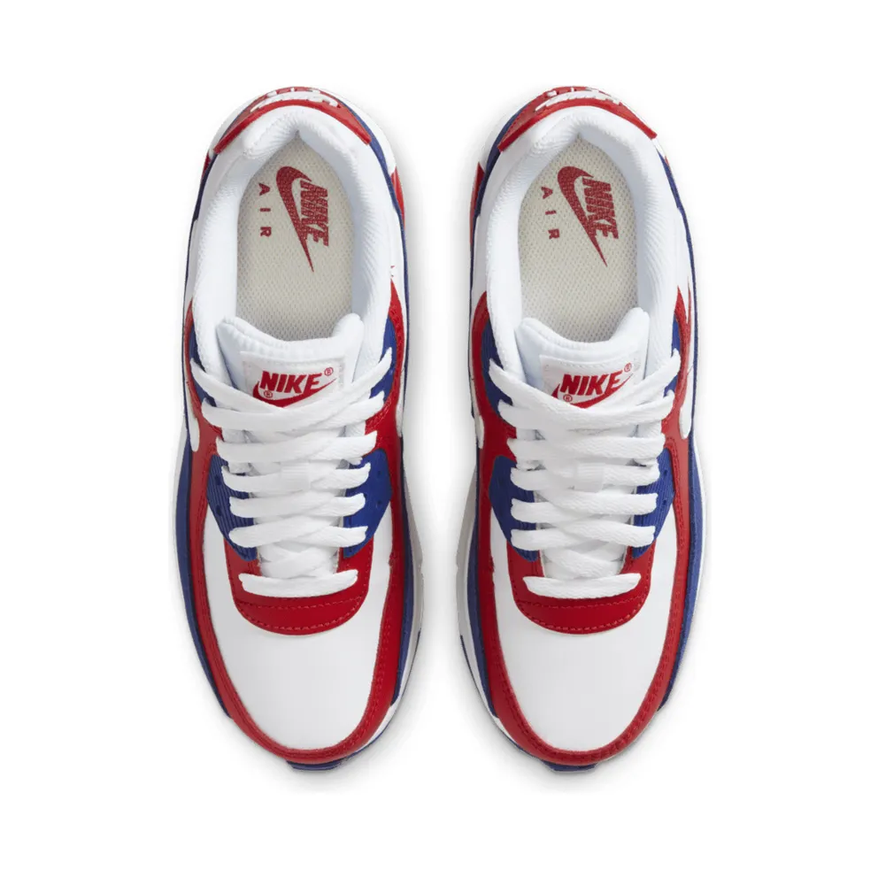 Nike Air Max 90 Deep Royal University Red (GS) White/Deep Royal/University Red (DA9022-100)