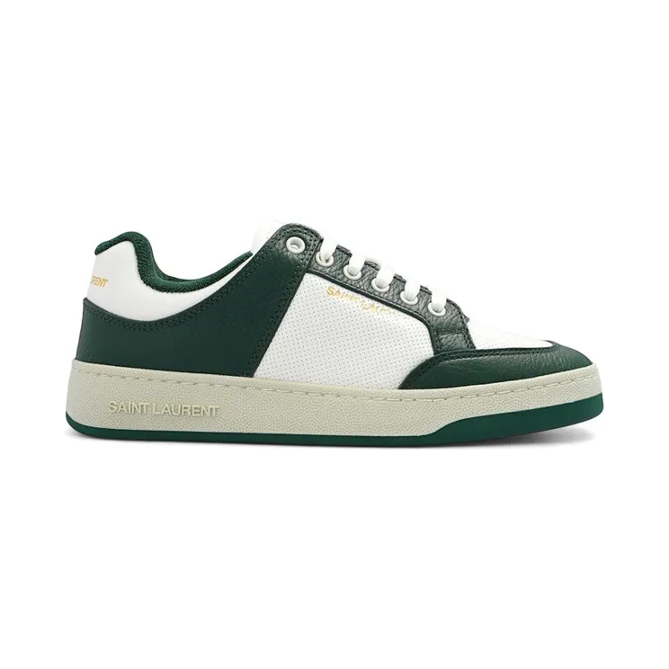 Saint Laurent SL/61 Low White Dark Green (713600 AAAWR 6379)