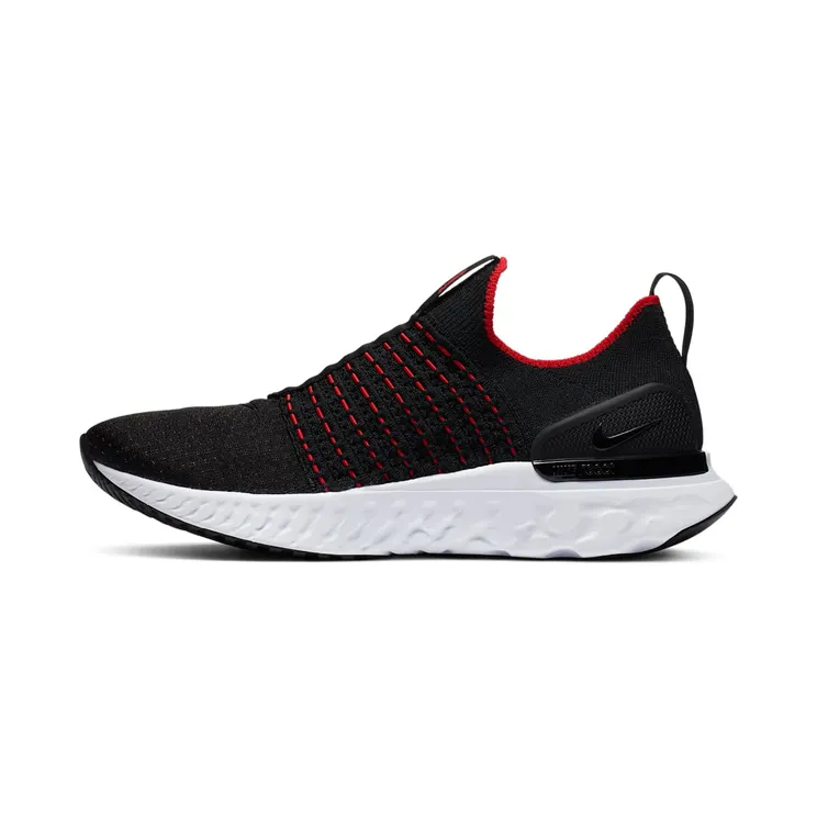 Nike React Phantom Run Flyknit 2 Black University Red (CJ0277-005)