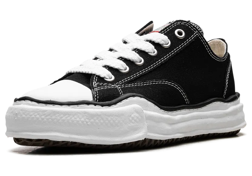 Maison Mihara Yasuhiro Peterson OG Sole Canvas Low “BLACK” (A01FW702-BLK) (3)