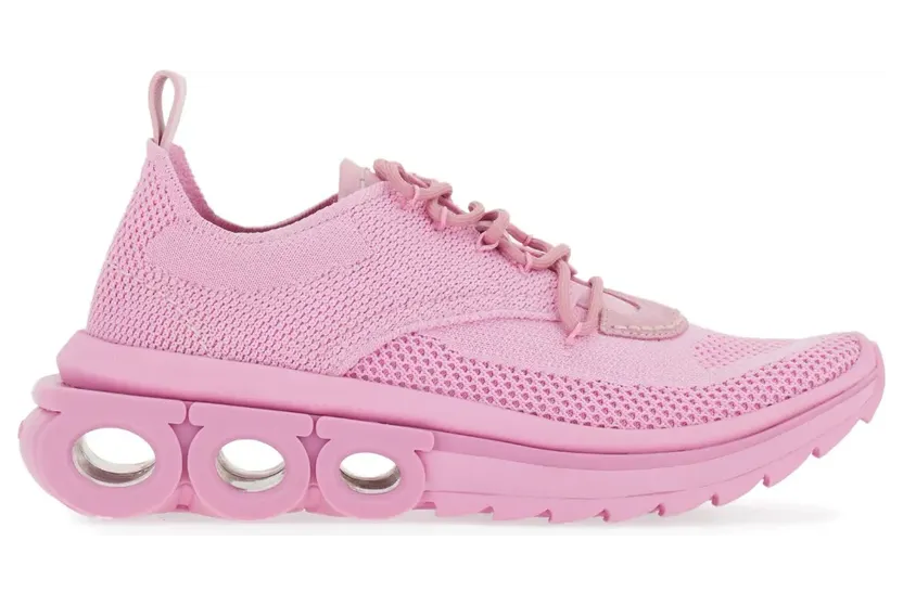 Ferragamo Sneakers mit Gancini-Detail – Rosa (762789)