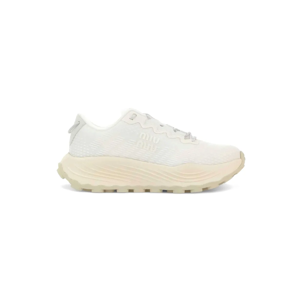 Miu Technical Fabric Sneakers White (5E480E_3LED_F0009)