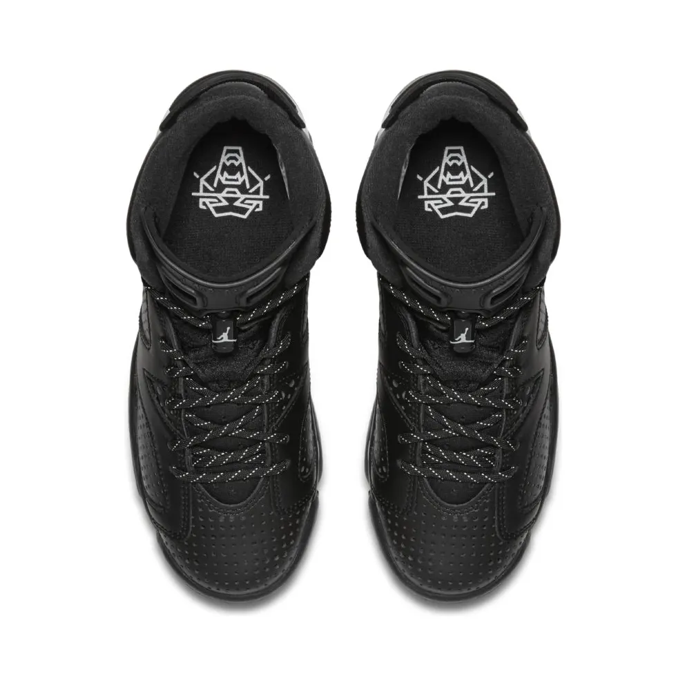 Jordan 6 Retro Black Cat (GS) Black/Black-White (384665-020)