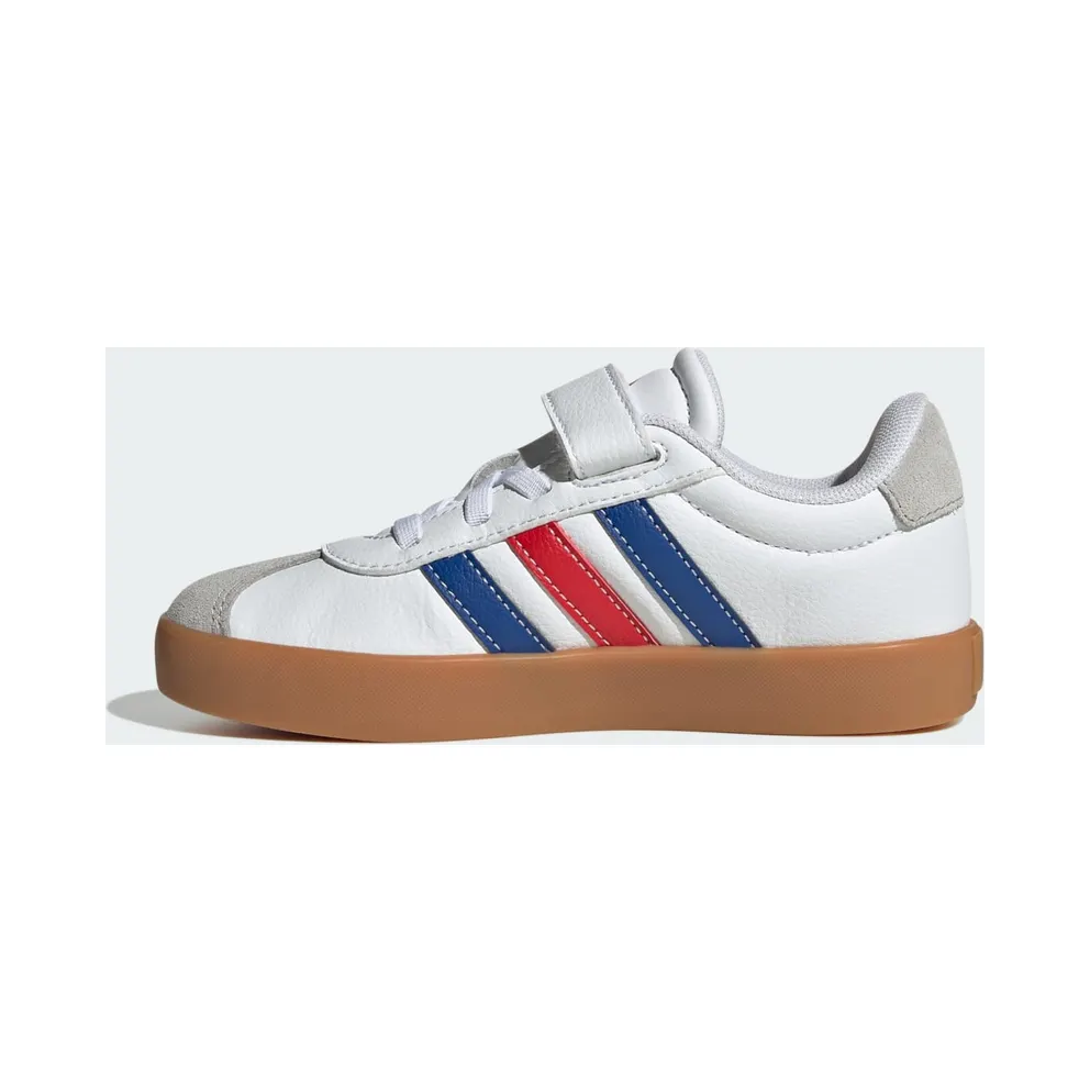 Adidas VL Court 3.0 Skateboard Shoes Kids Cloud White / Royal Blue / Better Scarlet (JH6317)