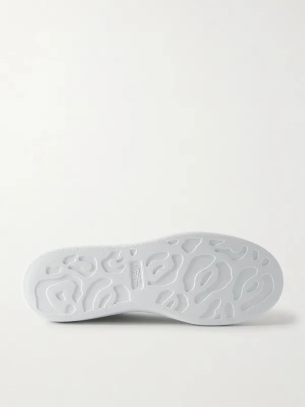 Mcqueen Exaggerated-Sole Leather Sneakers White (553680WIAIG) (3)