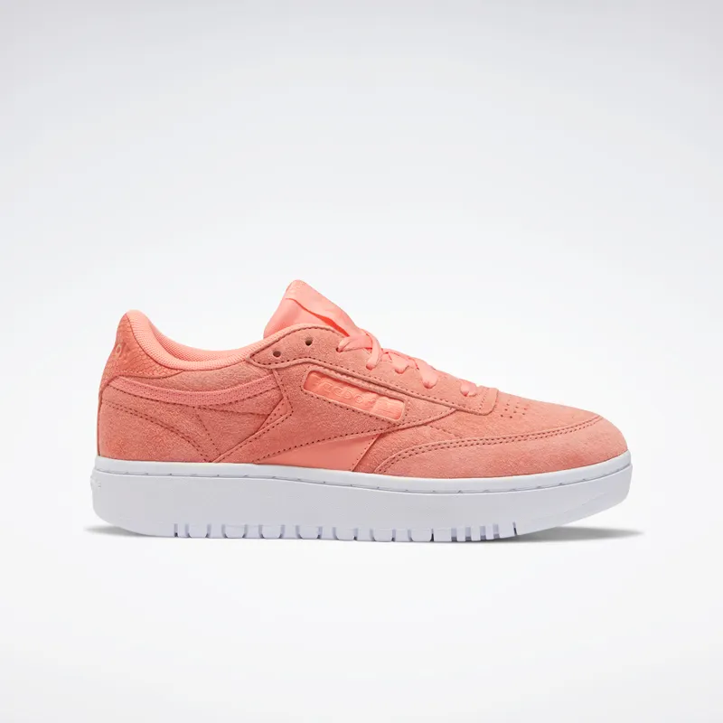 Reebok CLUB C DOUBLE Twisted Coral / Twisted Coral / White