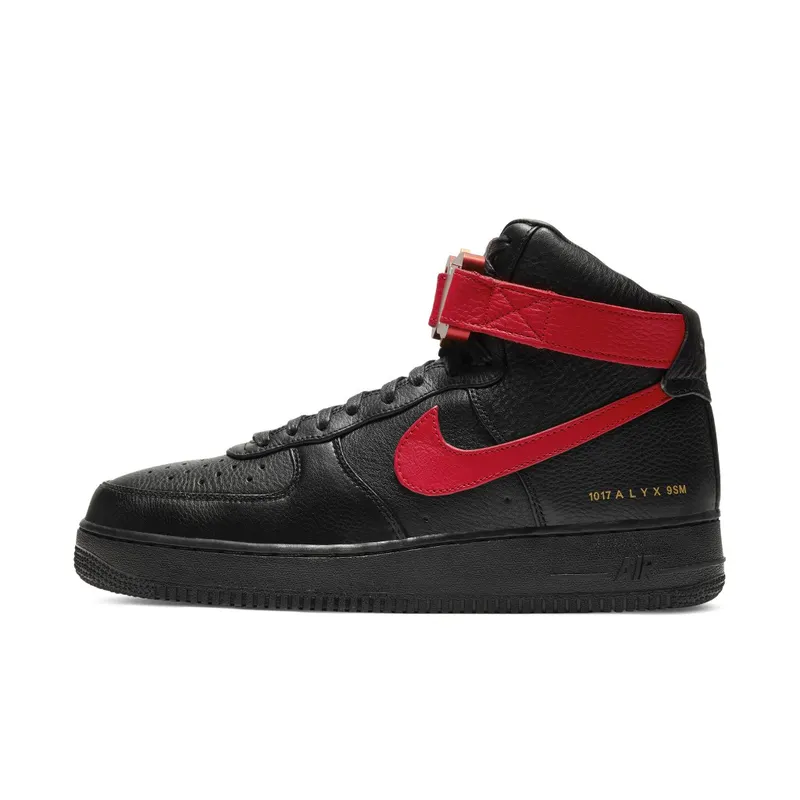 Nike x Alyx Air Force 1 Black University Red (CQ4018-004)