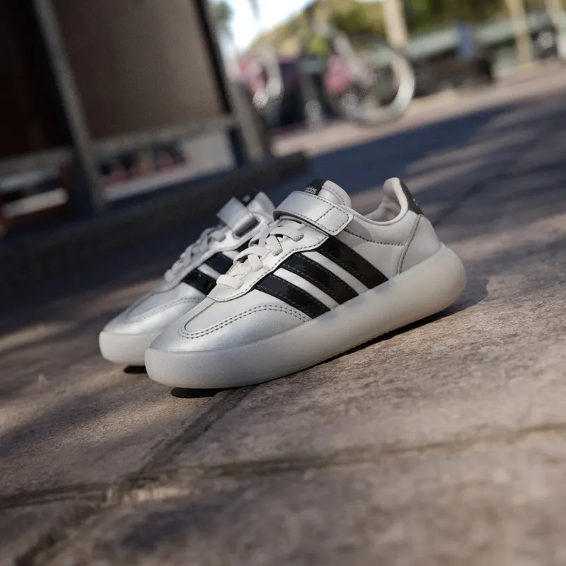 Adidas BARREDA DECODEREN Shoes Kids Silver Metallic / Core Black / Chalk White (JP6719)